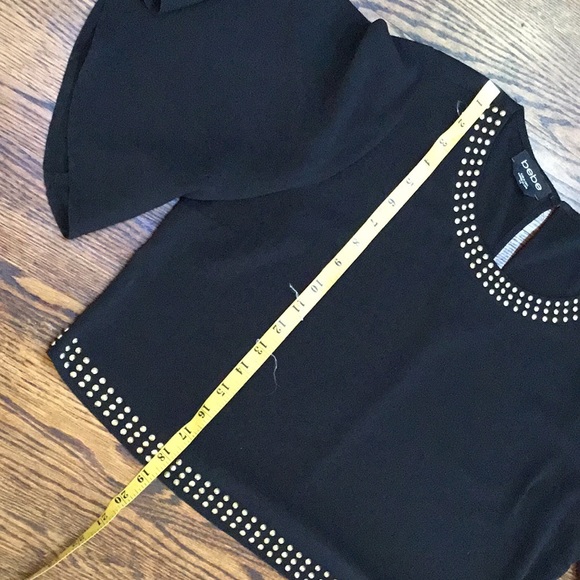 Bebe Black Cropped Top - Picture 7 of 8